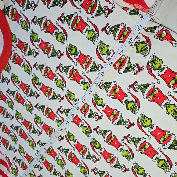Hanna Andersson Unisex Grinch Long John Pajama Top - Picture 7 of 10